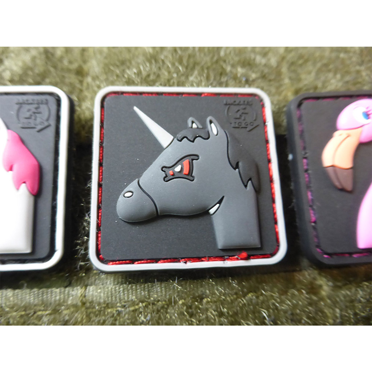 JTG 3D Rubber Patch Angry Unicorn Bild 1