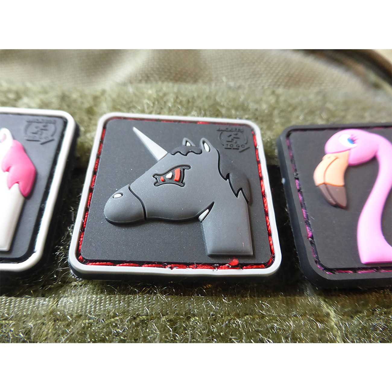 JTG 3D Rubber Patch Angry Unicorn Bild 1