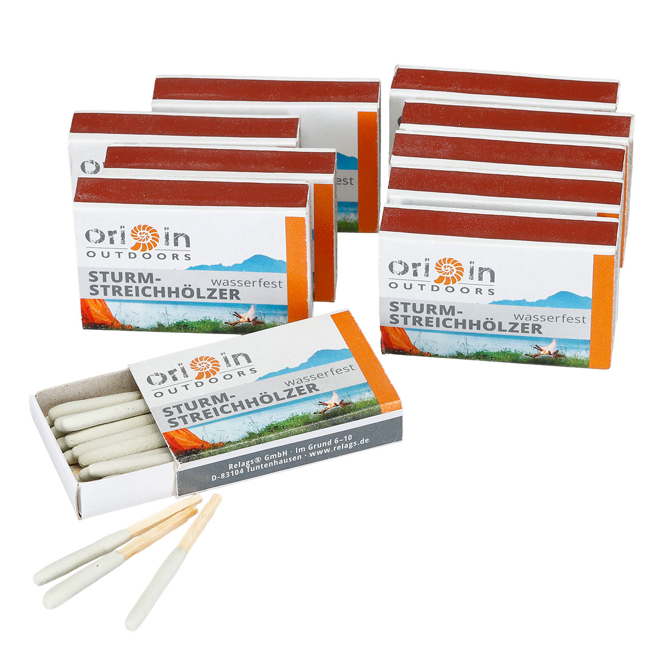 Origin Outdoors Sturmstreichh�lzer wasserfest - 10 Schachteln / 200 St�ck Bild 1