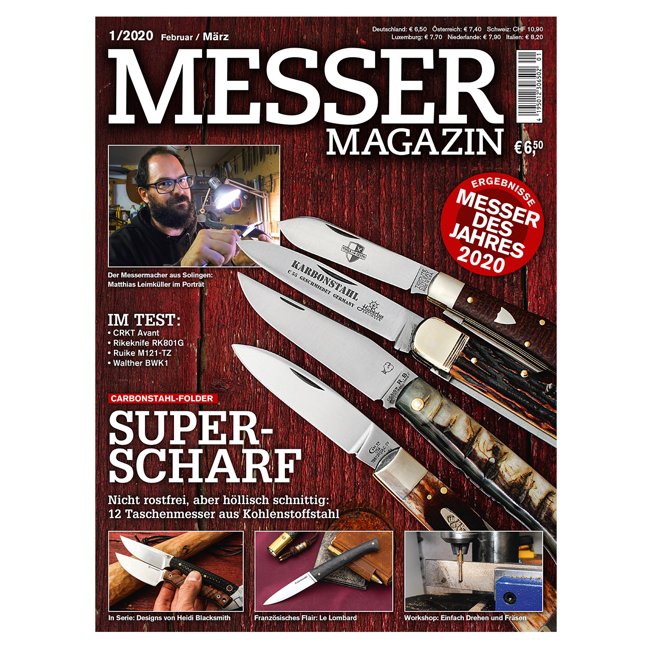 Zeitschrift Messer Magazin 01/2020