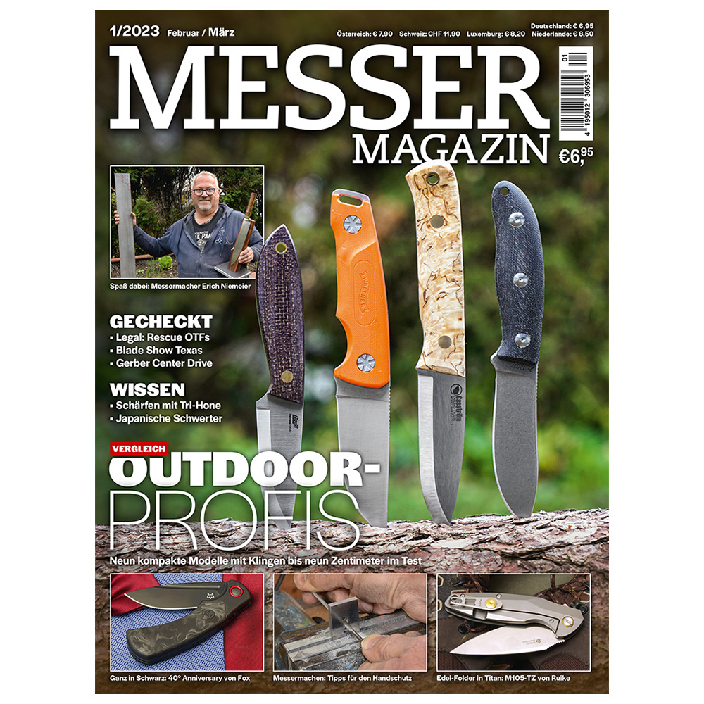 Zeitschrift Messer Magazin 01/2023 Februar/Mrz