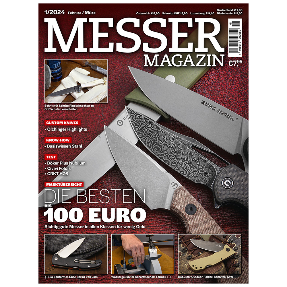 Zeitschrift Messer Magazin 01/2024 Februar/Mrz