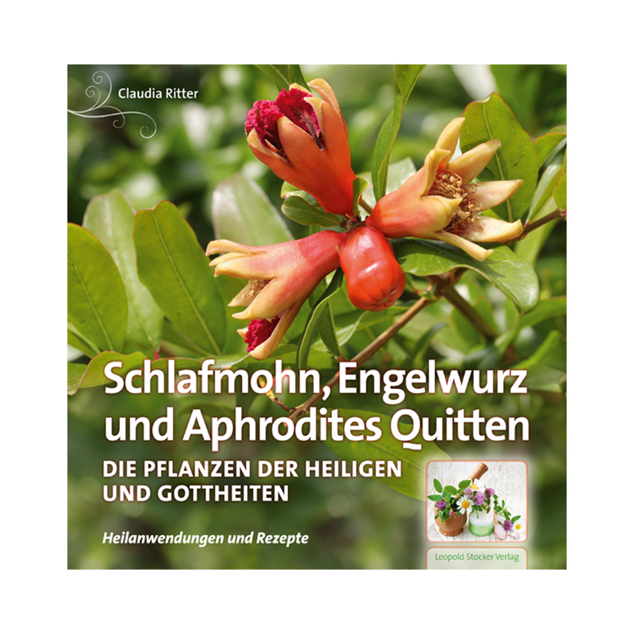 Schlafmohn,Engelwurz und Aphrodites Quitten Pflanzen der heiligen und Gottheiten