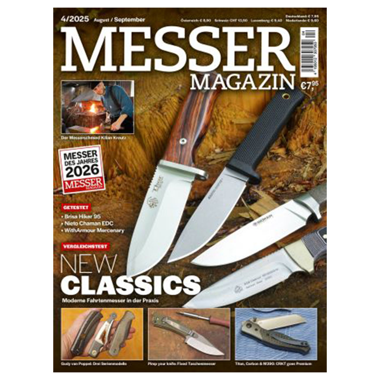 Zeitschrift Messer Magazin 4/2025 August/September