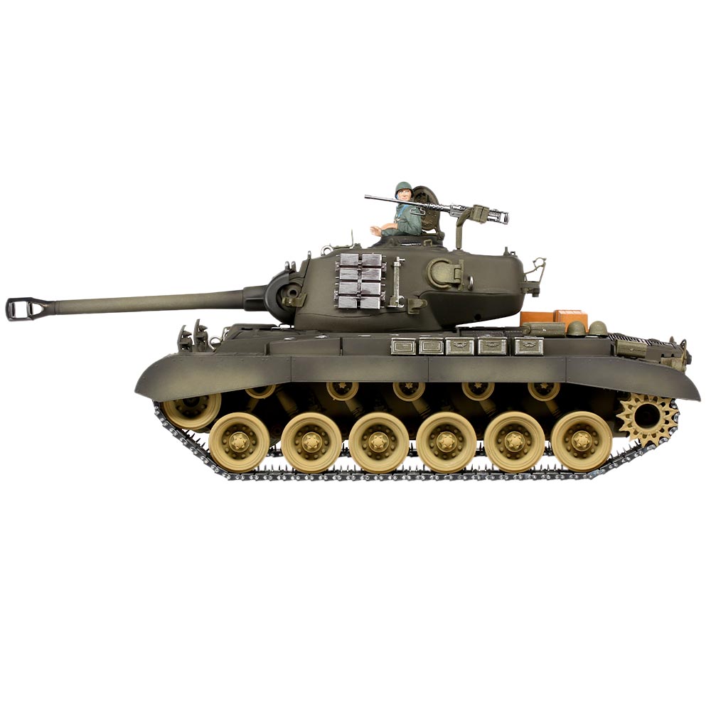 Torro RC Panzer Pershing M26 Pershing Snow Leopard grün 1:16 Metallketten schussfähig 1112873426 Bild 2