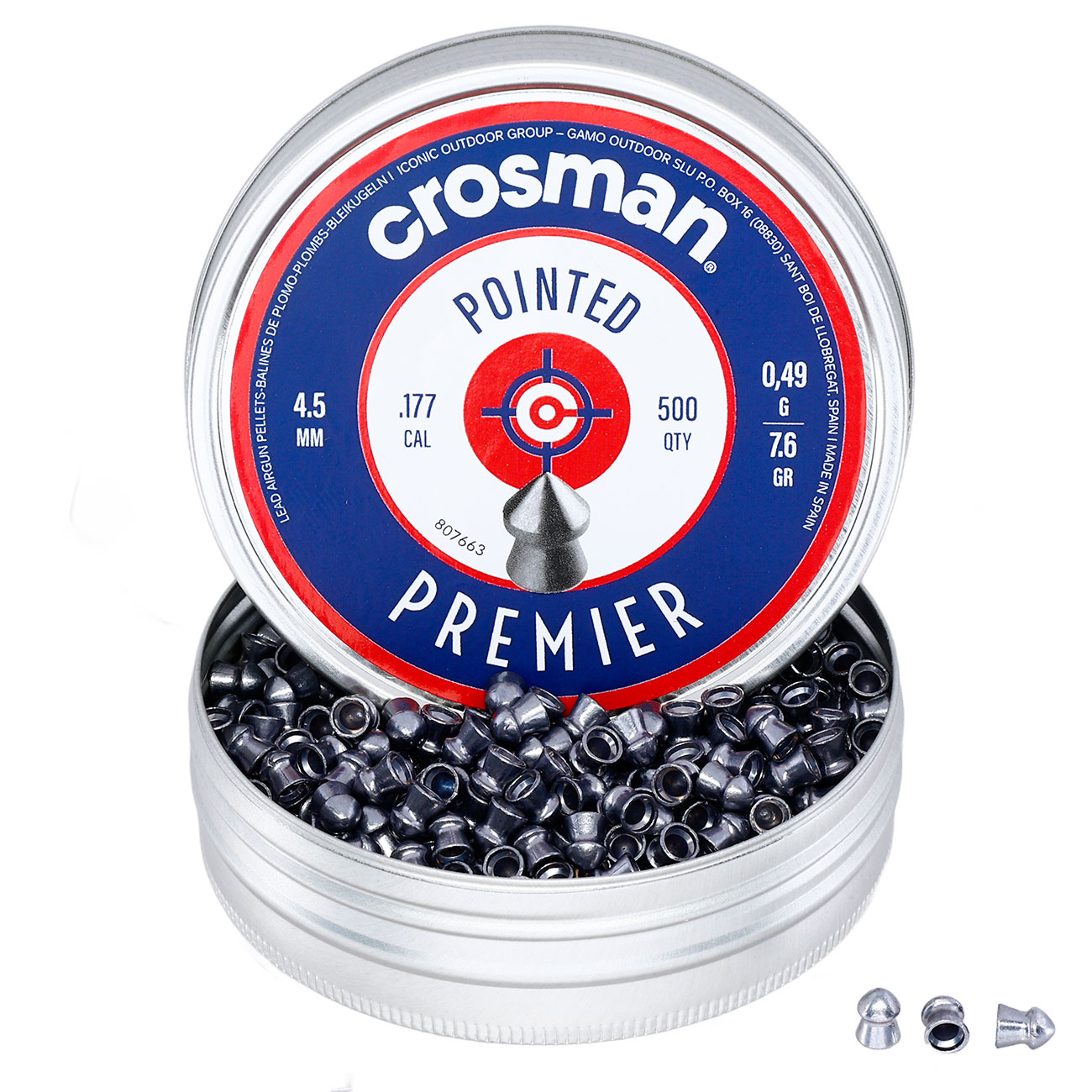 Crosman Pointed Spitzkopf Diabolos Kal. 4,5mm 0,49g 500er Dose