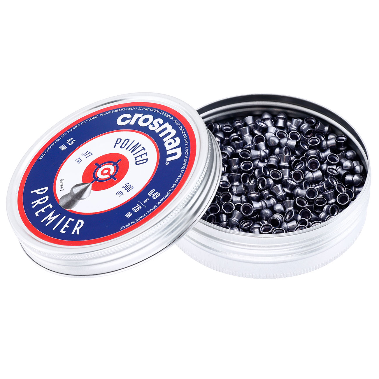 Crosman Pointed Spitzkopf Diabolos Kal. 4,5mm 0,49g 500er Dose Bild 2