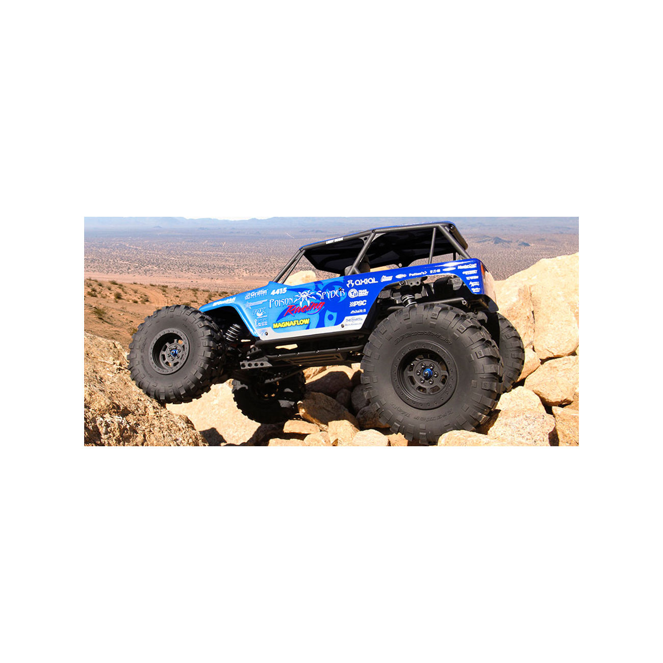 Axial 1 10 Wraith Jeep Wrangler Poison Spyder Rock Racer 2 4 Ghz Rtr Set Ax90031