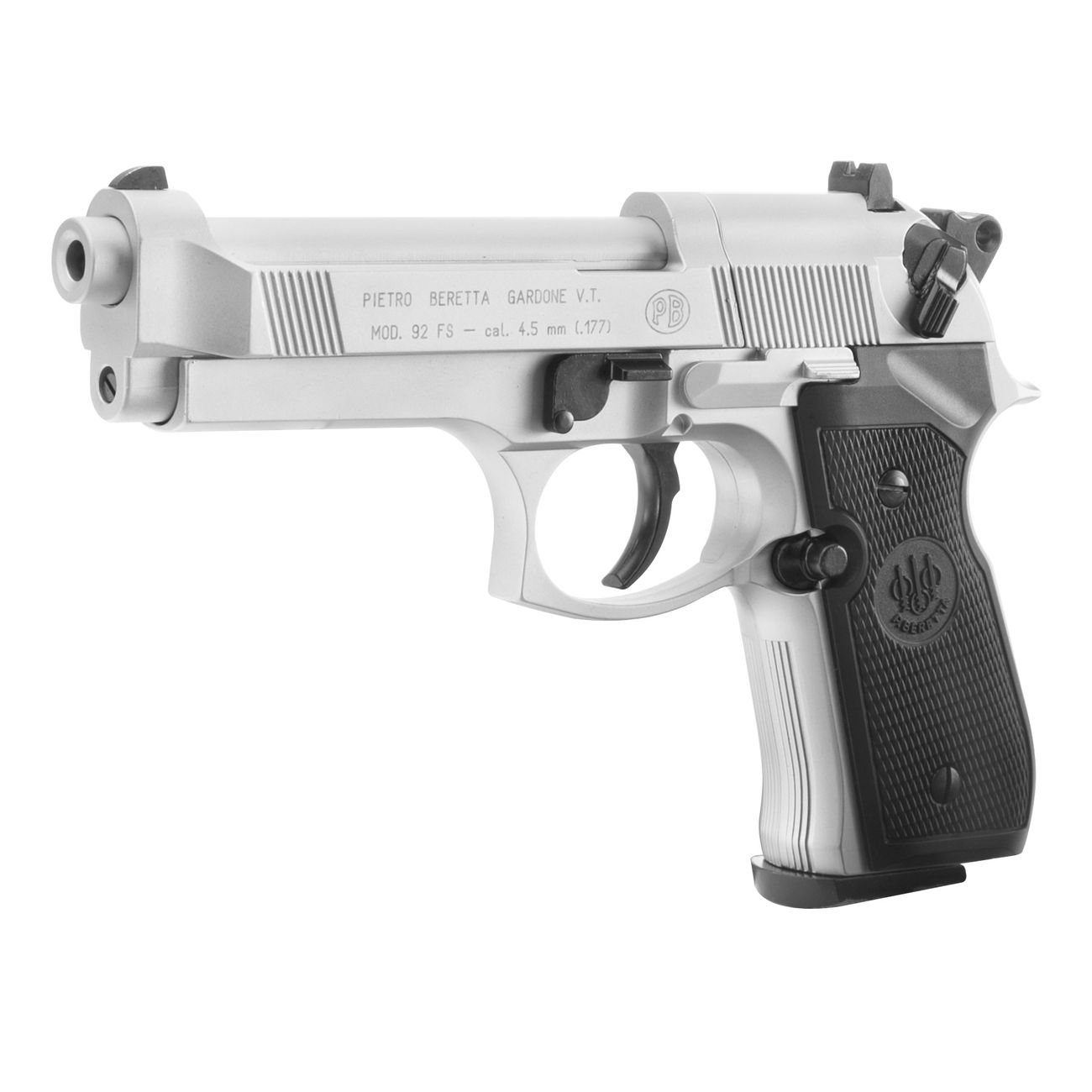 Beretta M92 FS CO2 Luftpistole 4,5mm Diabolo vernickelt Bild 1