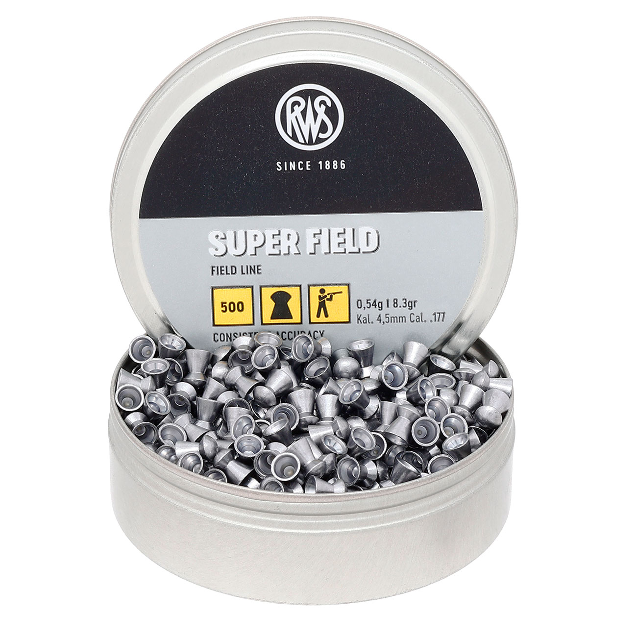RWS Rundkopf-Diabolos Super Field 4,5mm 500 Stck