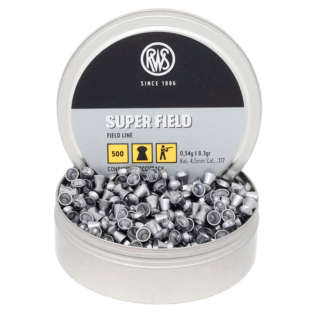 RWS Rundkopf-Diabolos Super Field 4,5mm 500 Stck Bild 3