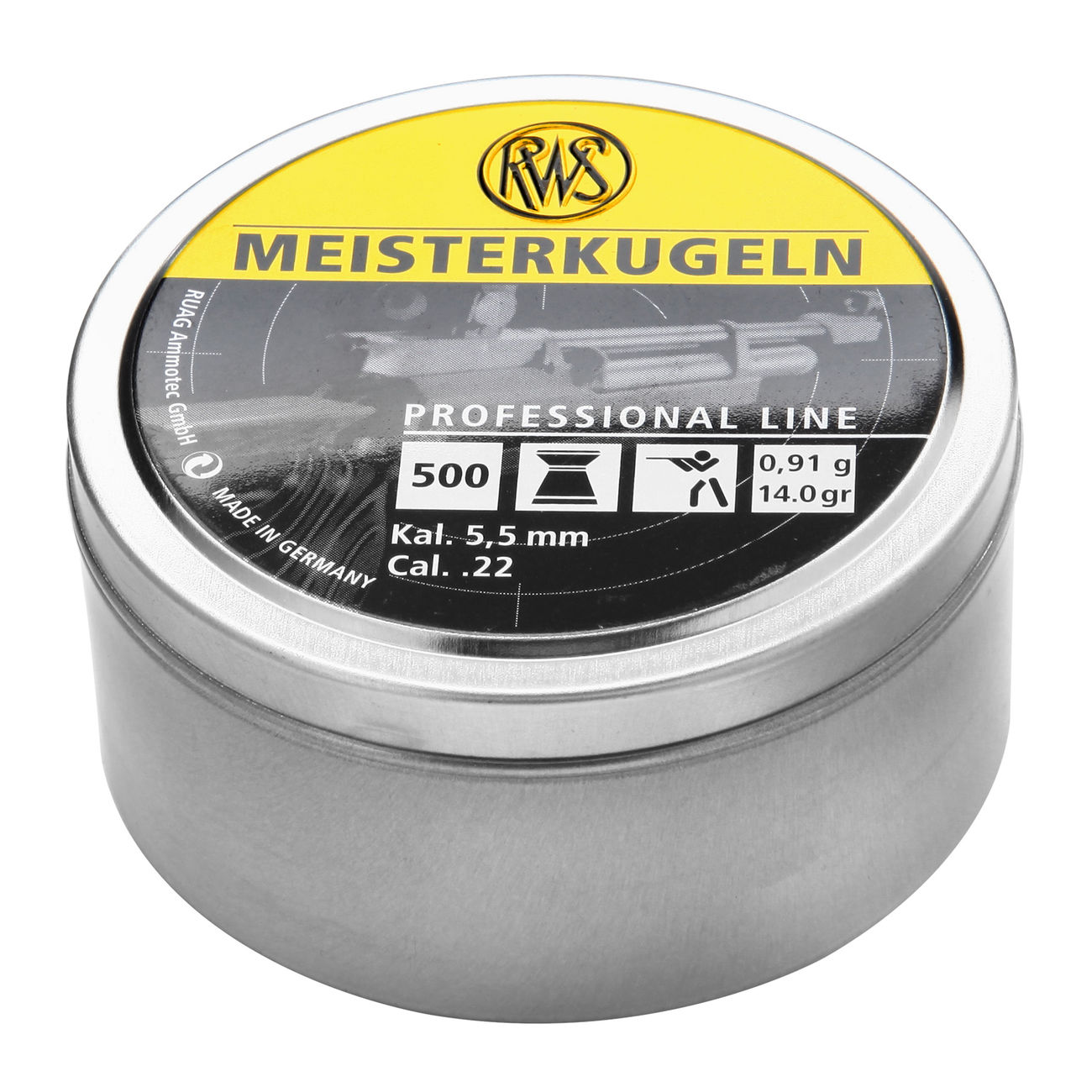 RWS Meisterkugeln Flachkopf-Diabolos 5,5mm 500 Stck Bild 1