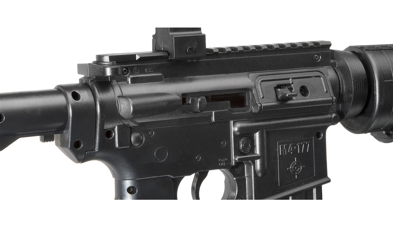 Crosman M4-177 Luftgewehr Dual Kal. 4,5mm Diabolo + Rundkugeln BBs schwarz Bild 1