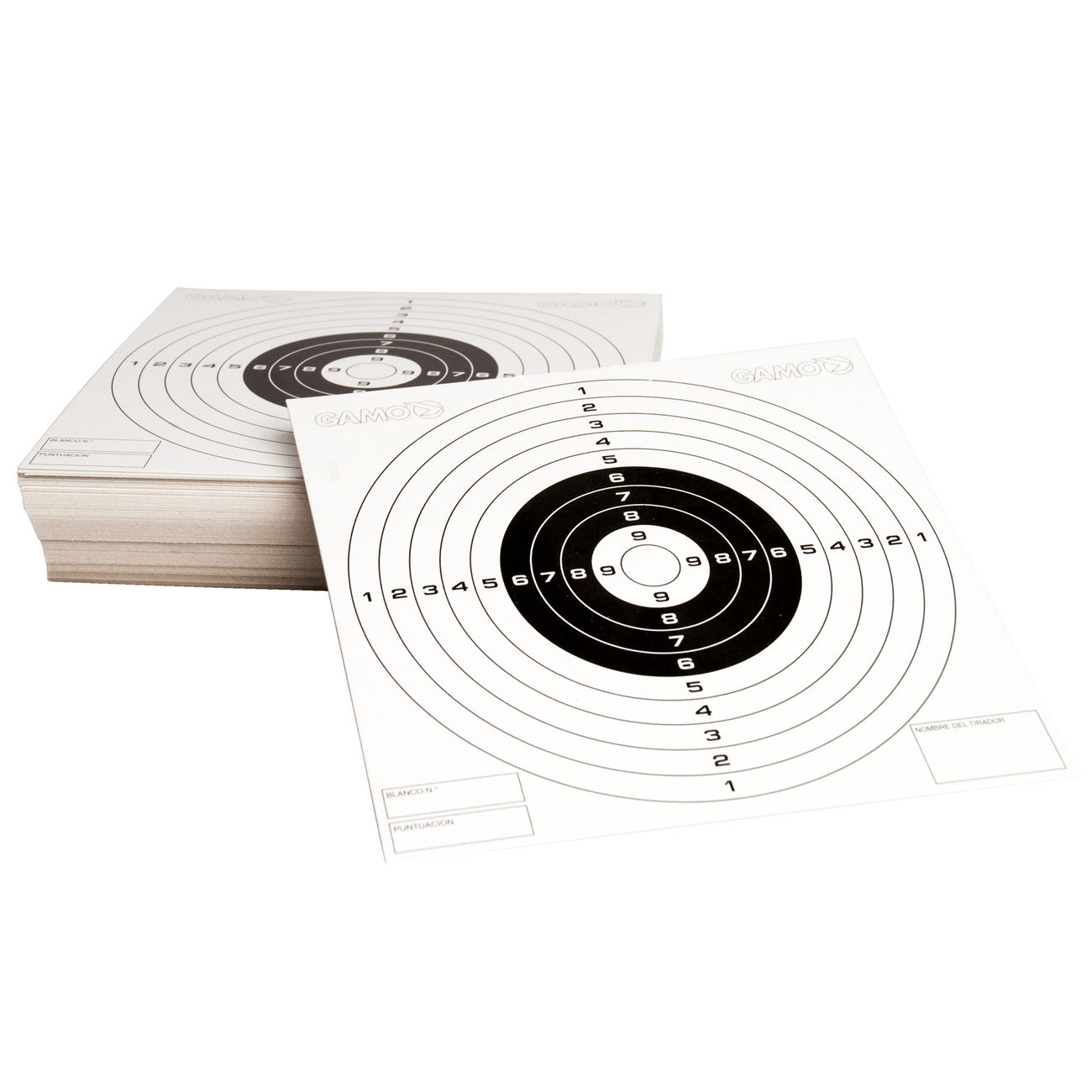 Gamo 14x14cm Papier-Zielscheiben 100er Packung
