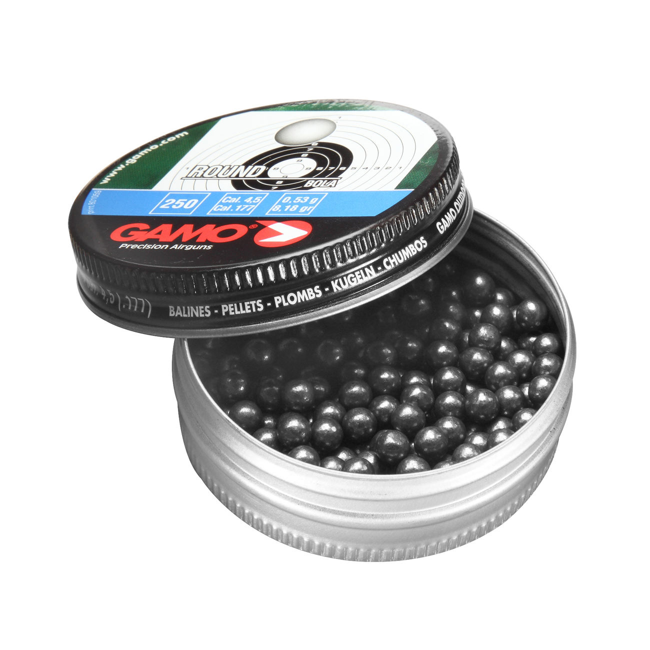 Gamo Round Rundkugel 4,5mm 250 Stck Bild 2