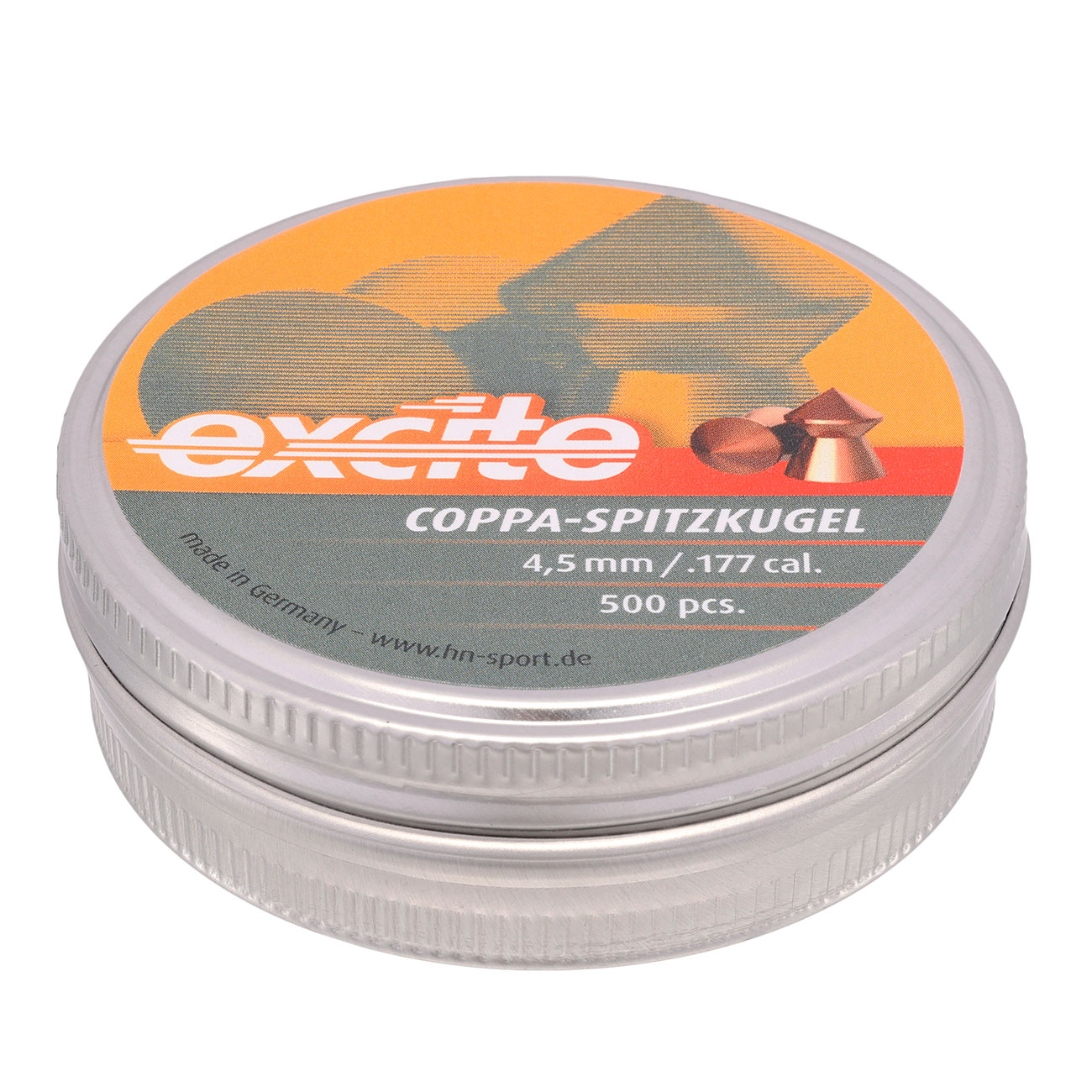 H&N Spitzkopf-Diabolos Excite Coppa-Spitzkugel 4,5mm 500 Stck Bild 1