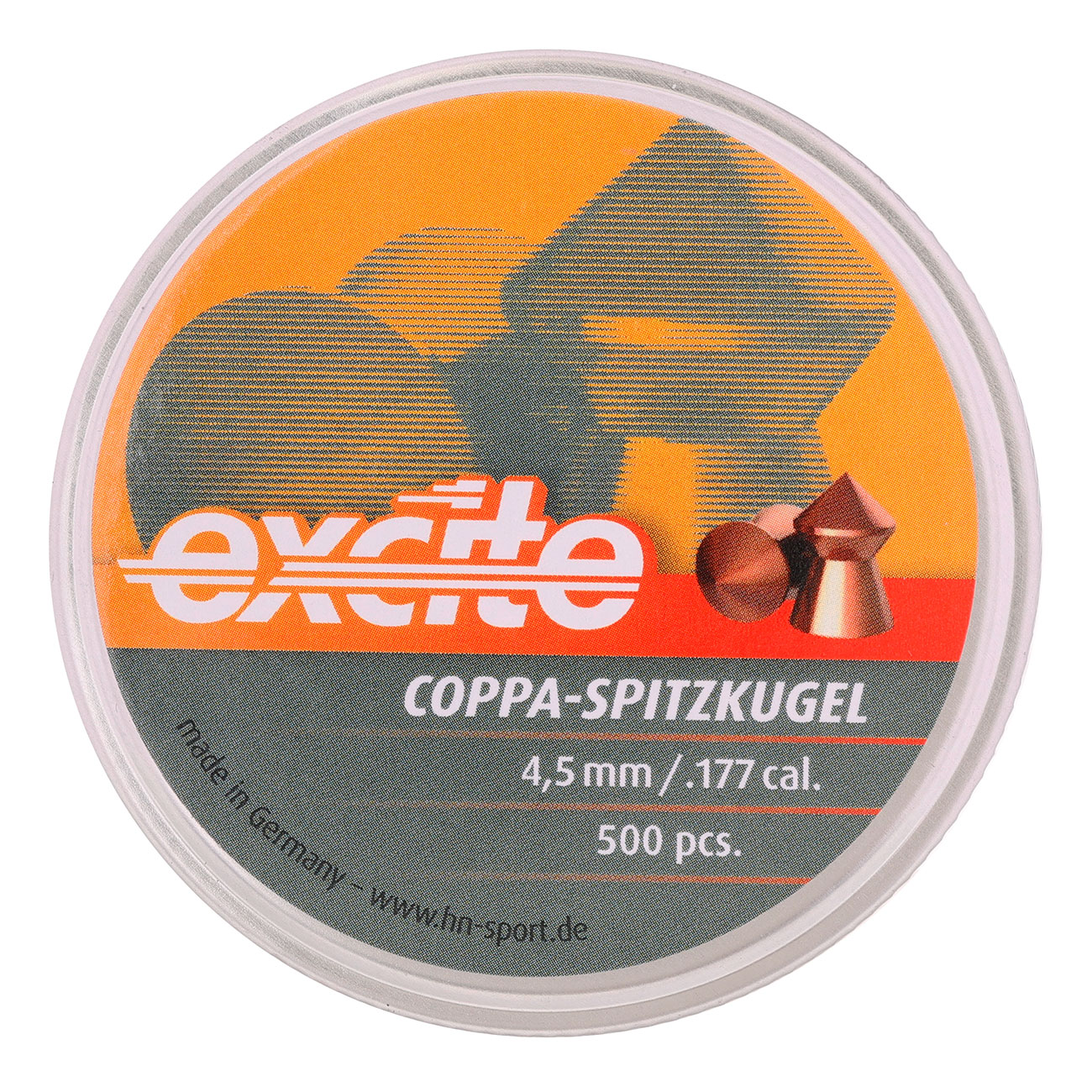 H&N Spitzkopf-Diabolos Excite Coppa-Spitzkugel 4,5mm 500 Stck Bild 3
