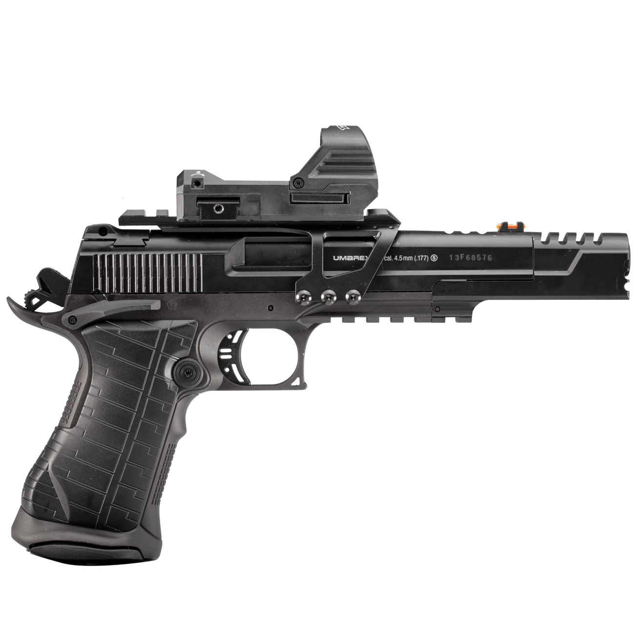Umarex Race Gun CO2 Luftpistole 4,5mm BB Blowback schwarz mit Leuchtpunktvisier Bild 2