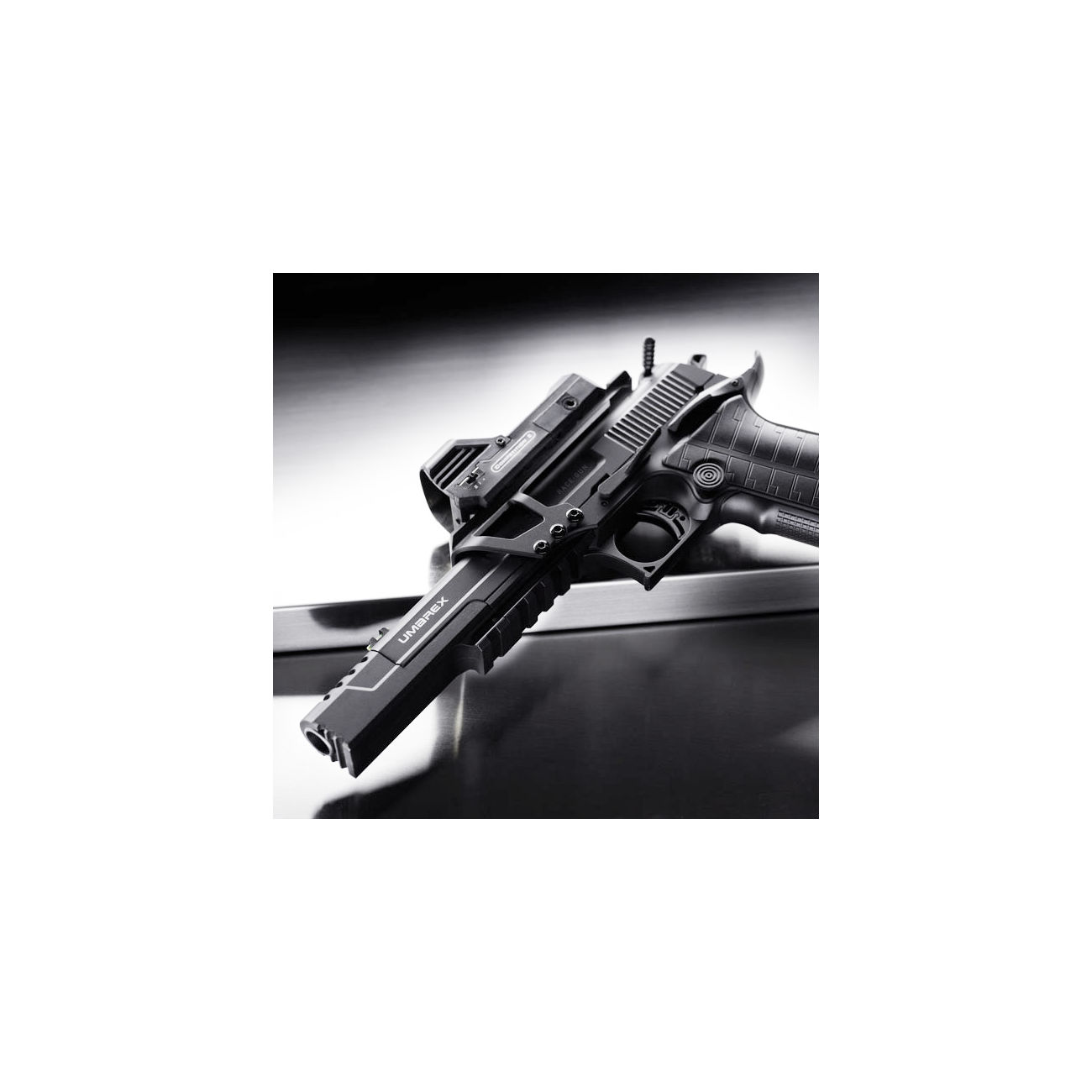 Umarex Race Gun CO2 Luftpistole 4,5mm BB Blowback schwarz mit Leuchtpunktvisier Bild 4