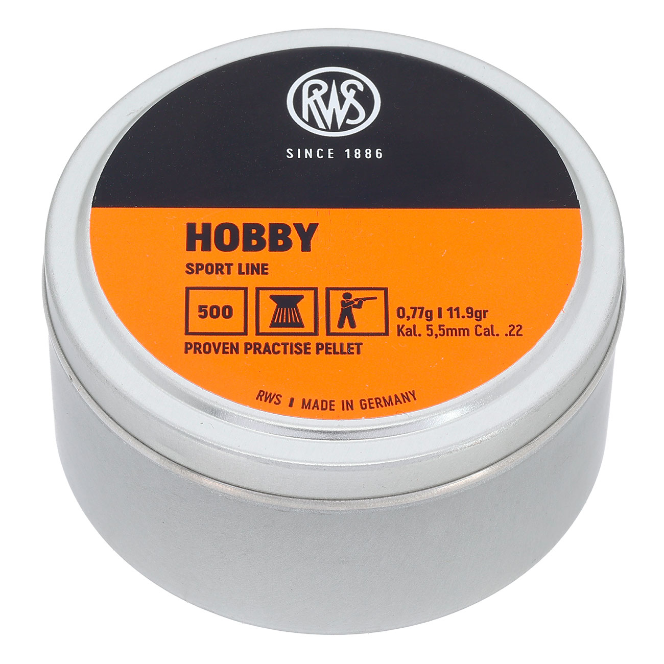 RWS Flachkopf-Diabolos Hobby 5,5mm 500 Stck Bild 1