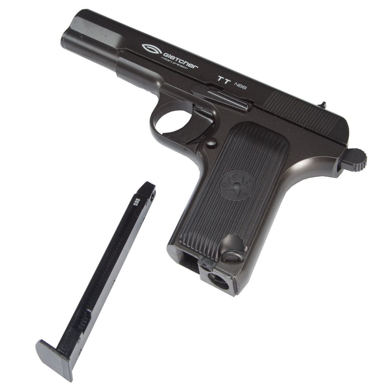 Gletcher TT Tokarev CO2 Luftpistole 4,5mm BB Non Blowback Vollmetall schwarz Bild 4