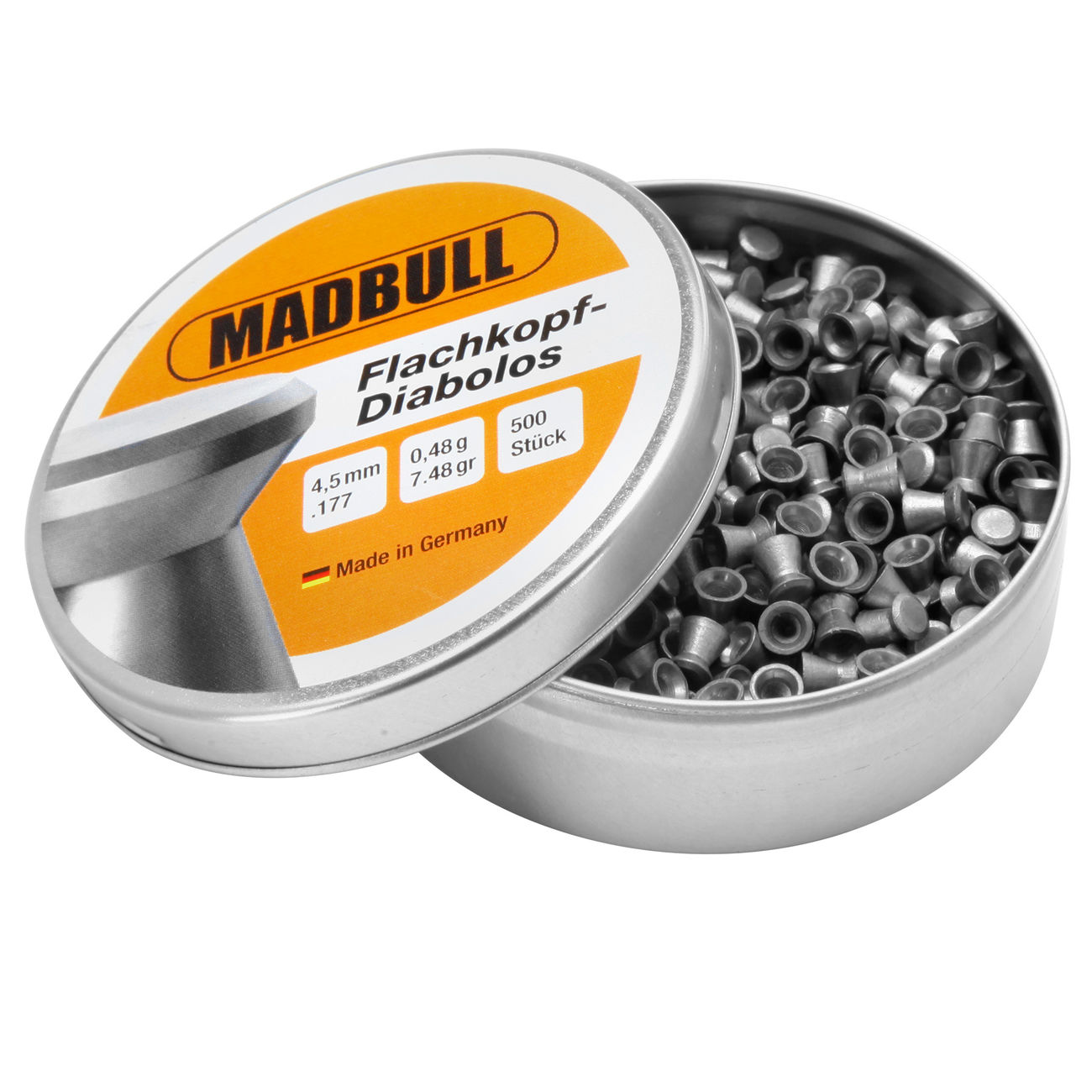 Madbull Flachkopf-Diabolos 4,5mm 500 Stück Bild 2