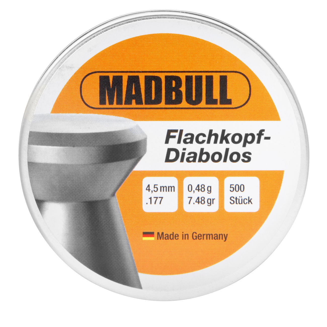 Madbull Flachkopf-Diabolos 4,5mm 500 Stück Bild 3