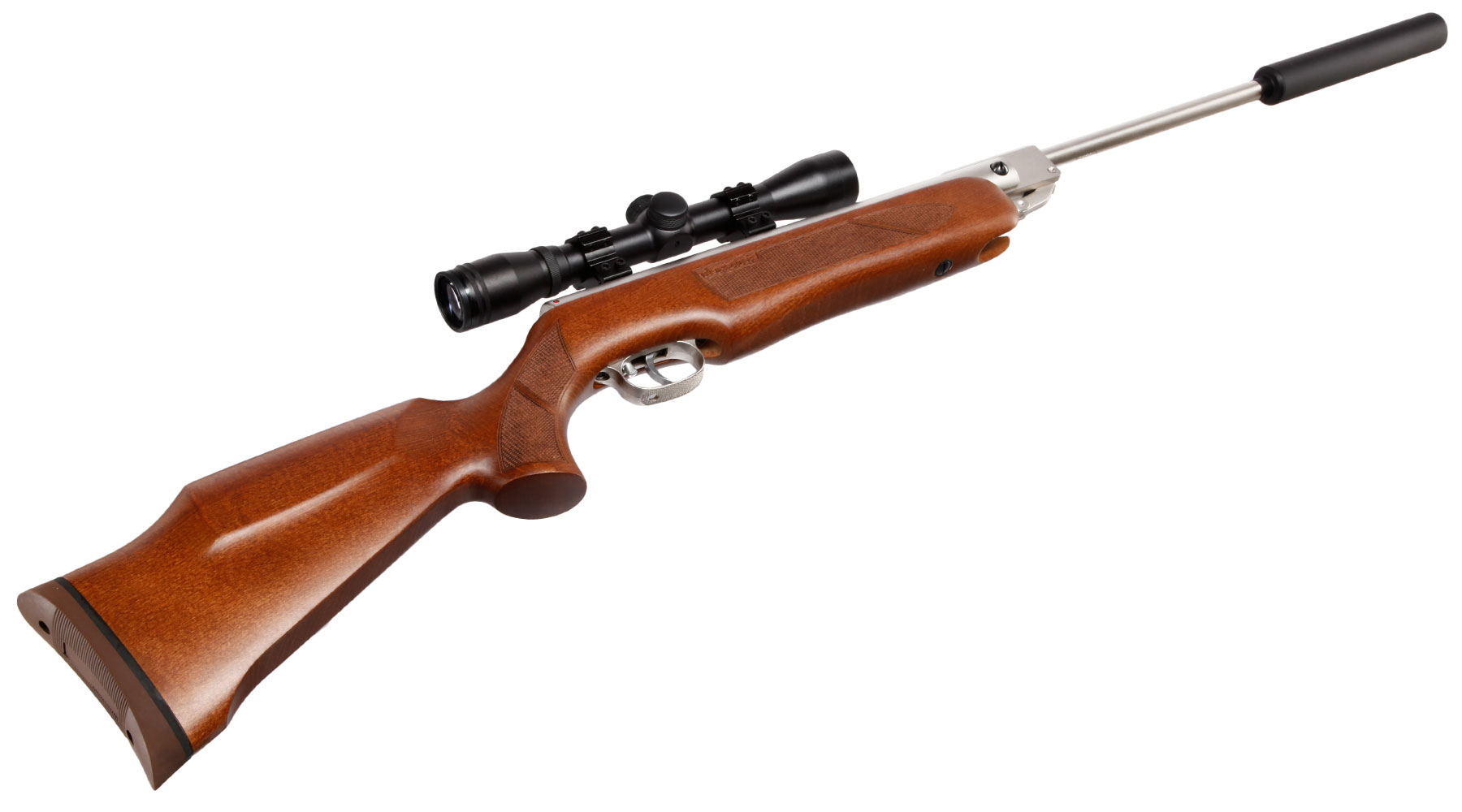 Weihrauch HW 35K Silverwood Luftgewehr inkl. Zielfernrohr Schalldmpfer Kal. 4,5mm Diabolo Bild 10