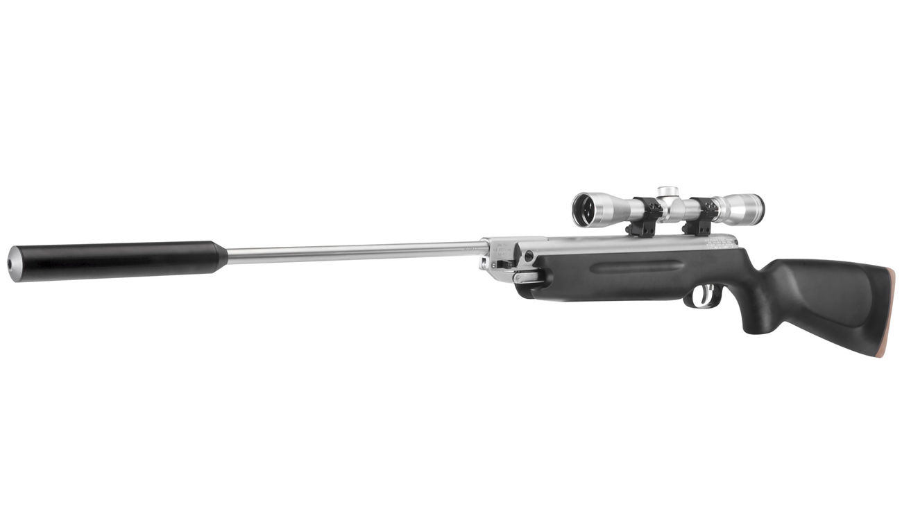 Weihrauch HW 35K Black Silence Luftgewehr inkl. Zielfernrohr Schalldämpfer Kal. 4,5mm Diabolo Bild 1