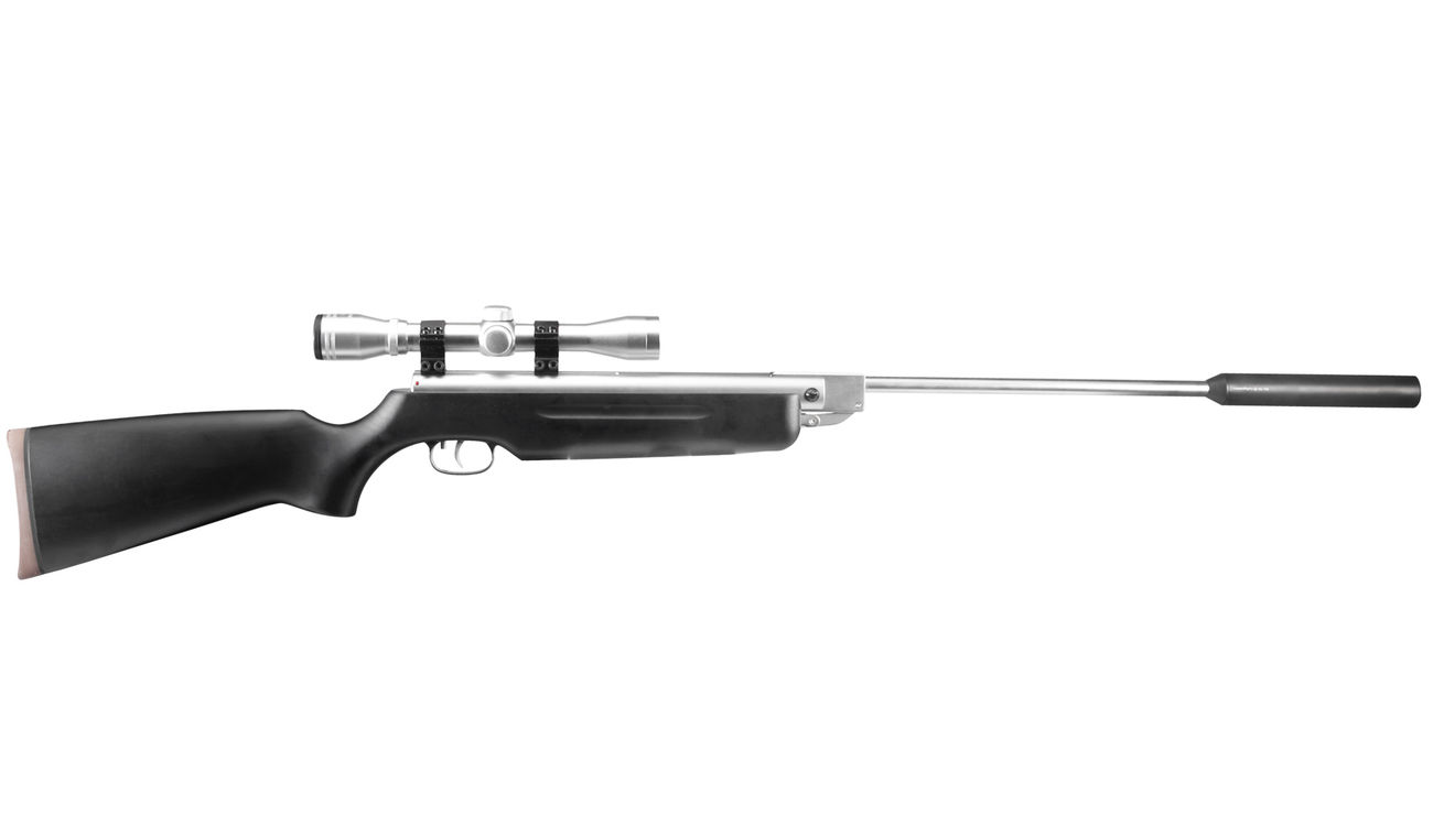 Weihrauch HW 35K Black Silence Luftgewehr inkl. Zielfernrohr Schalldmpfer Kal. 4,5mm Diabolo Bild 1