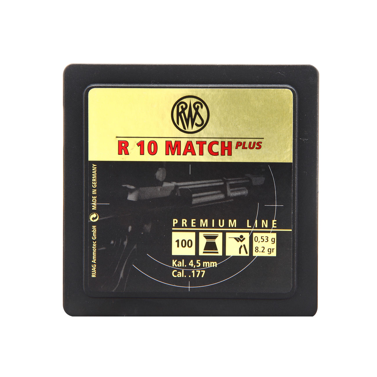 RWS Flachkopf-Diabolos R 10 Match Plus 4,5mm 100 Stück Bild 1