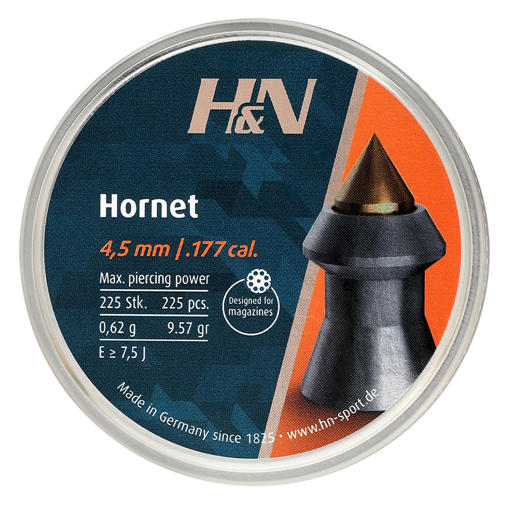 H&N Hornet Spitzkopf-Diabolos Messingspitze 4,5mm 225 Stck Bild 3