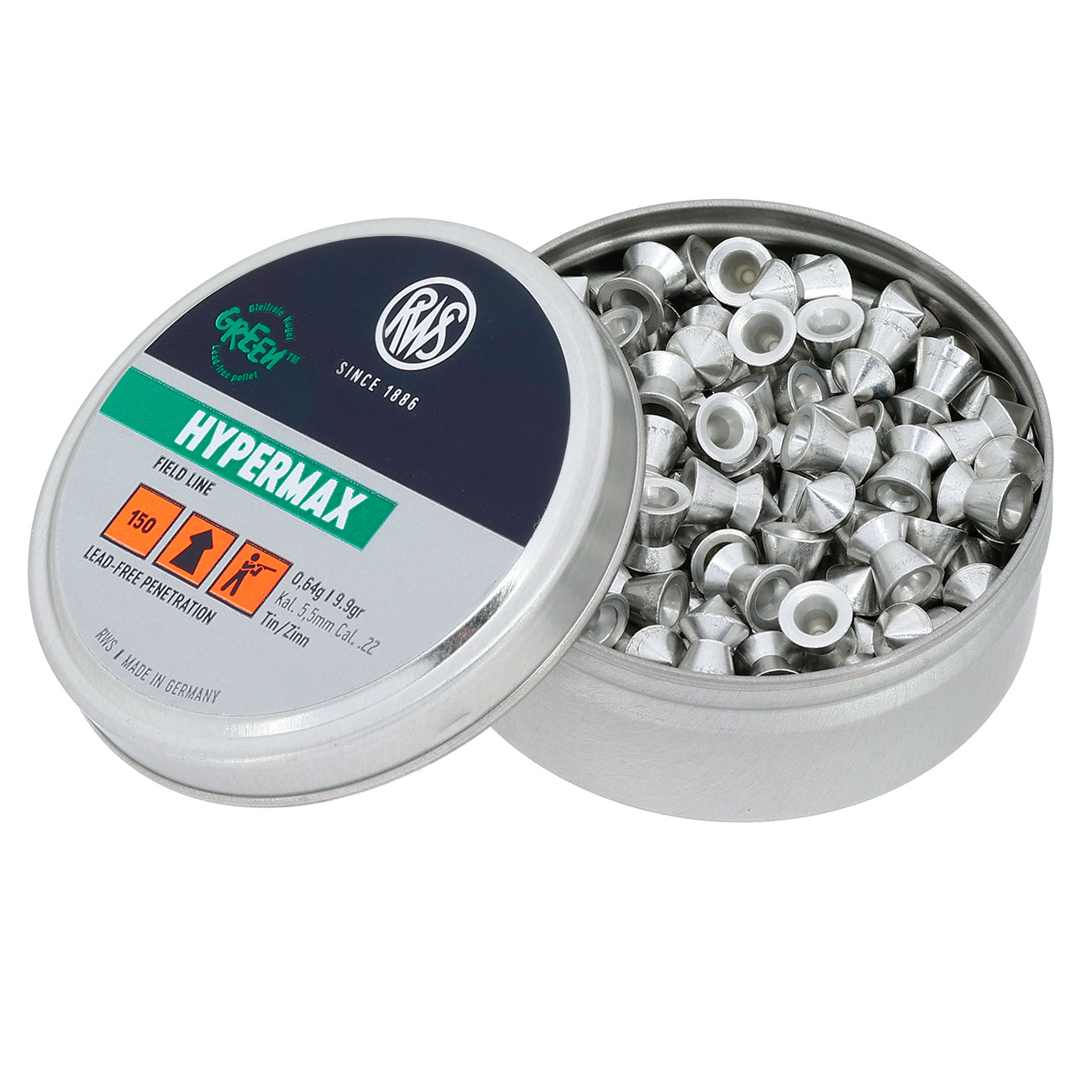 RWS Spitzkopf-Diabolos Hypermax 5,5mm 150 Stck Bild 2