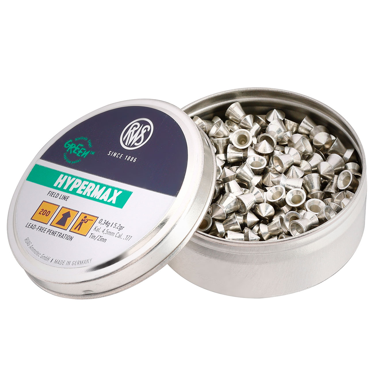 RWS Spitzkopf-Diabolos Hypermax 4,5mm 200 Stck Bild 2