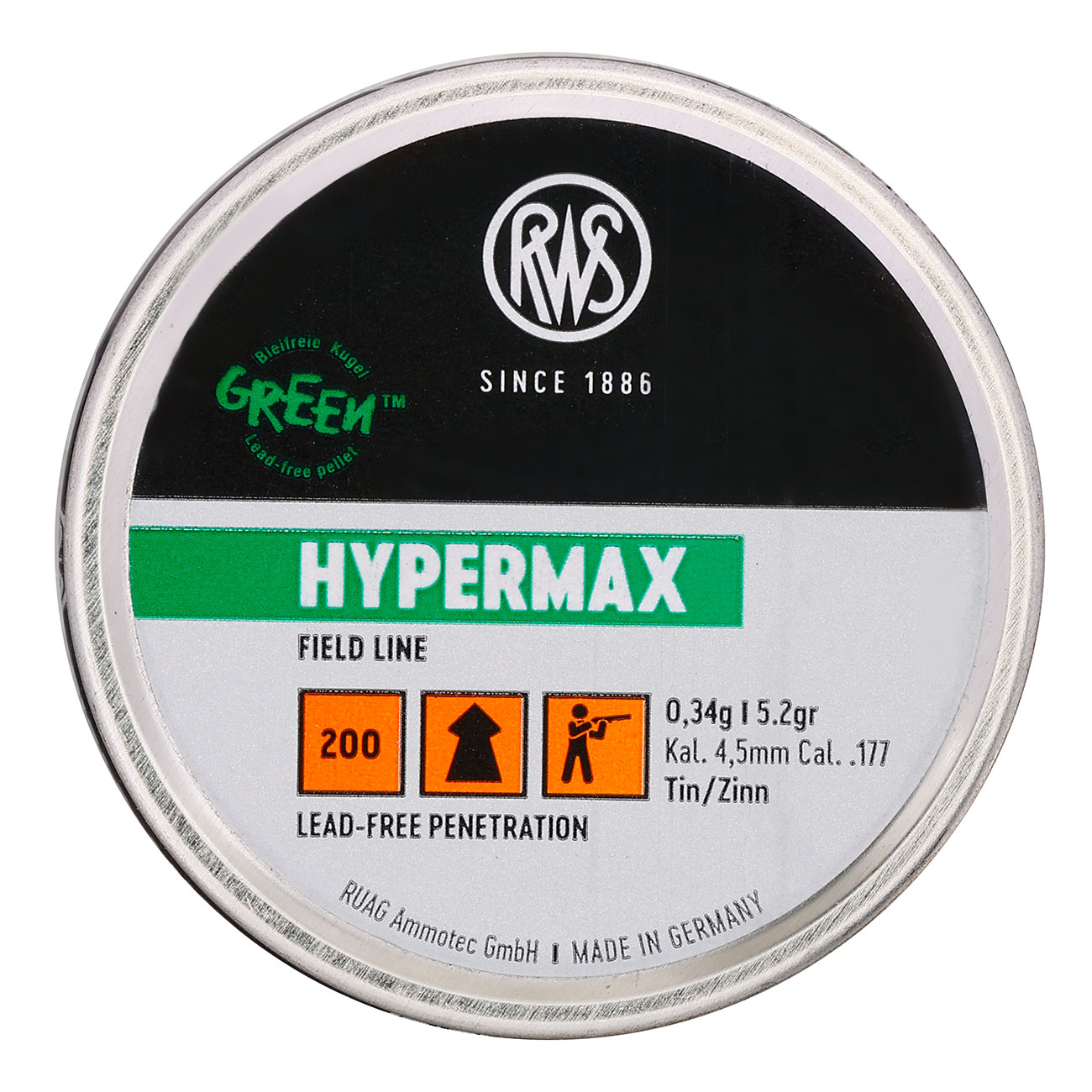 RWS Spitzkopf-Diabolos Hypermax 4,5mm 200 Stck Bild 3