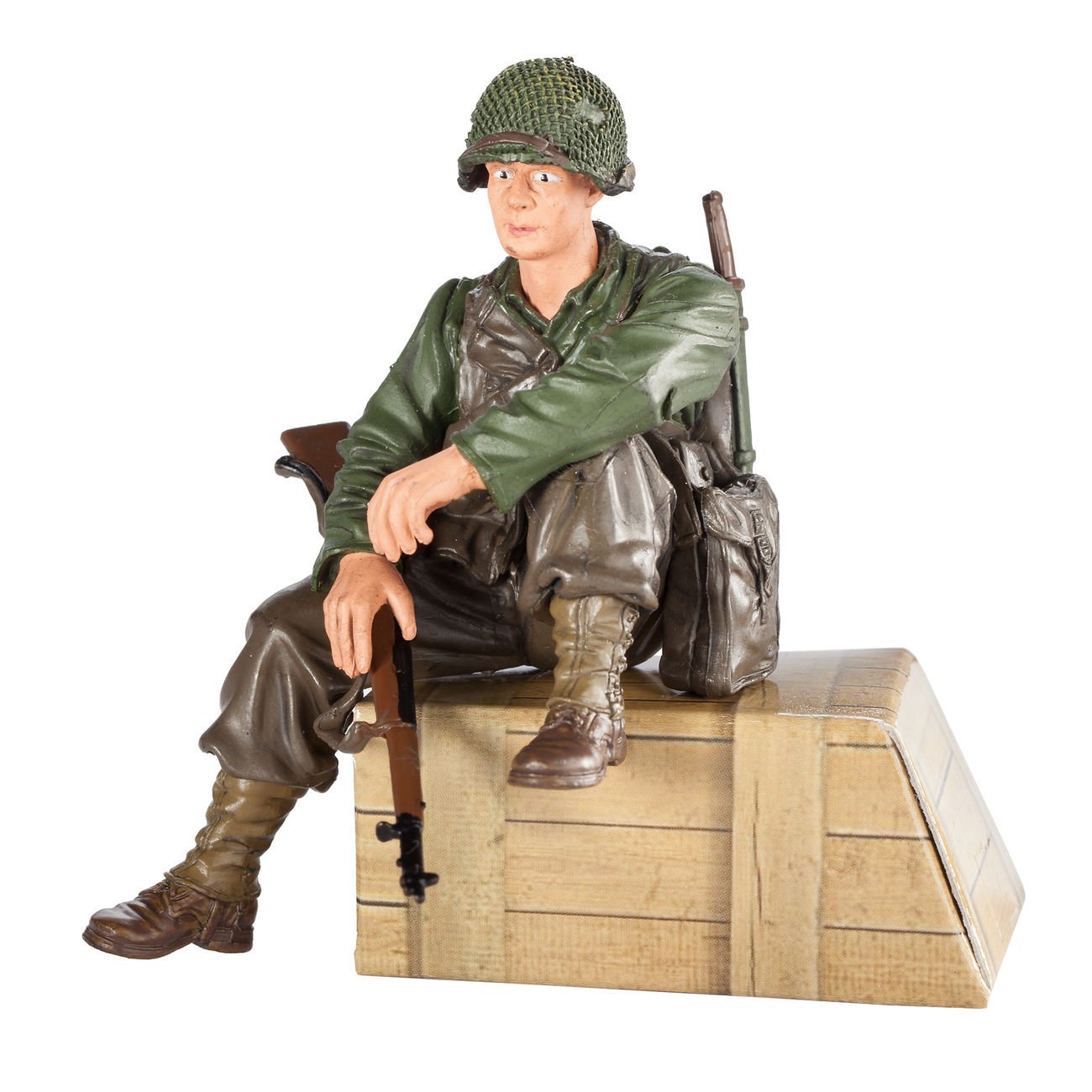 Torro Figur US Private 1th Class sitzend 1:16