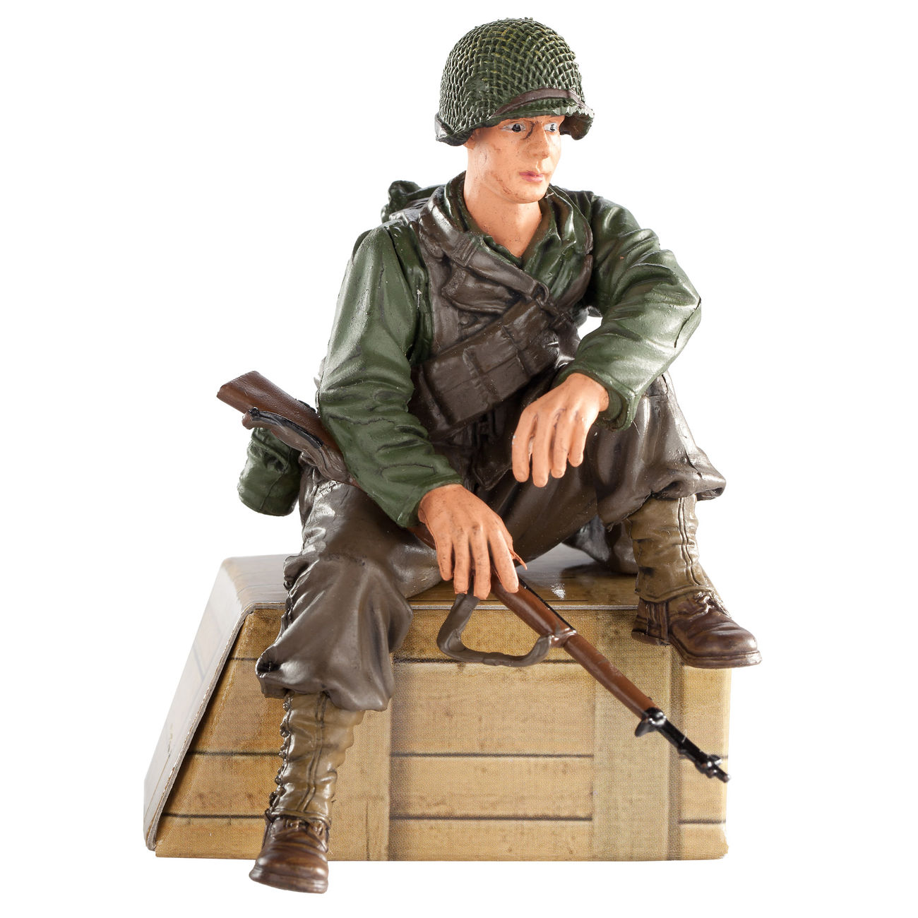 Torro Figur US Private 1th Class sitzend 1:16 Bild 1