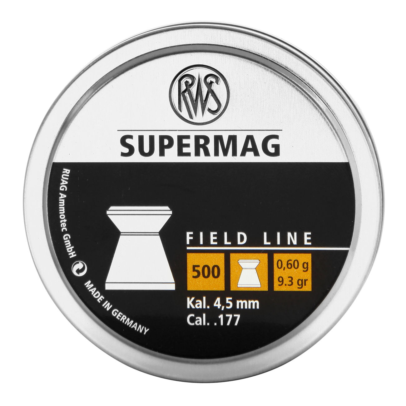 RWS Flachkopf-Diabolos Supermag 4,5mm 500 Stück Bild 1