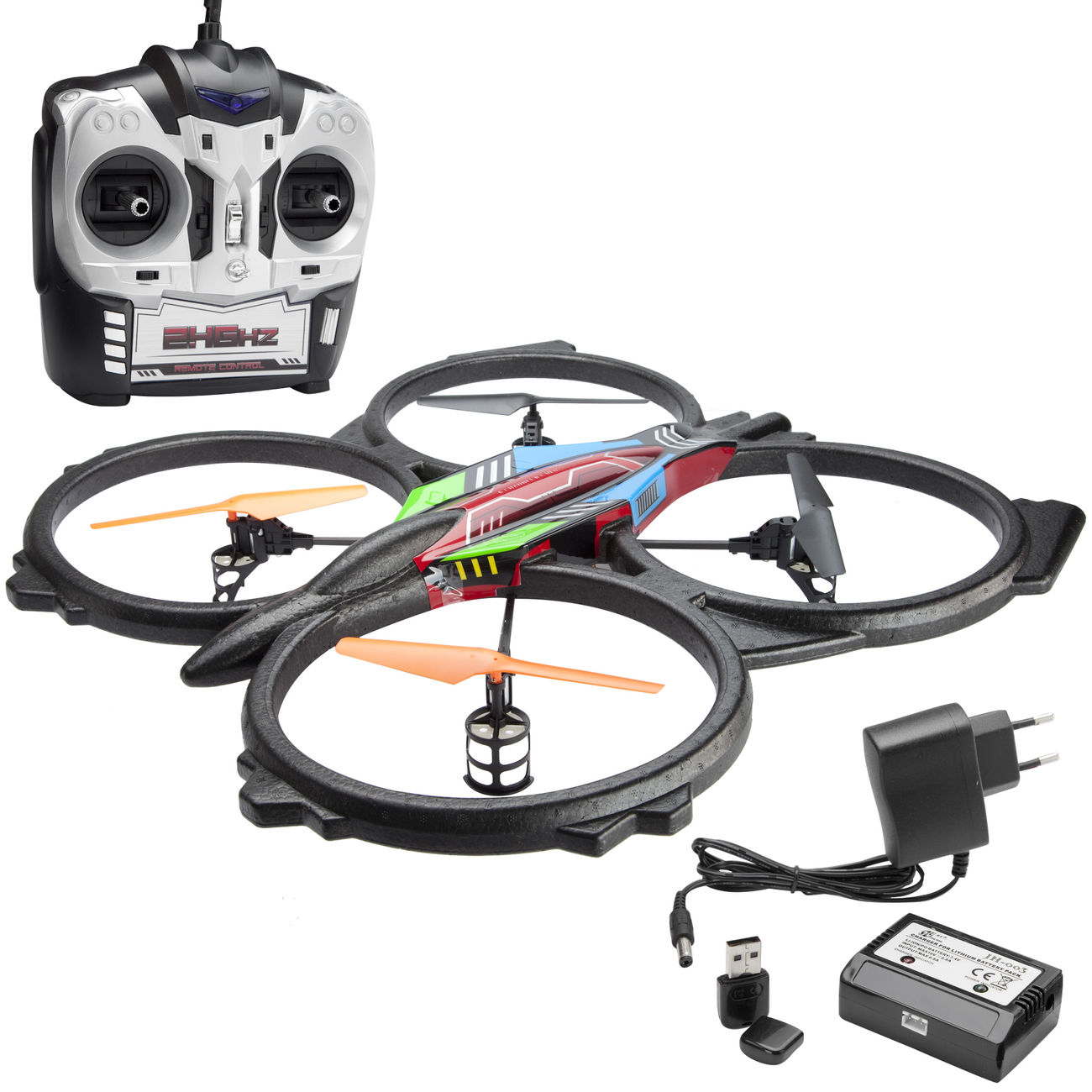 Torro BR6802 Big XXL Quadrocopter 4-Kanal 2,4 GHz RTF Set inkl. HD-Kamera