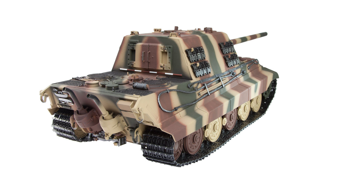 Torro RC Panzer Jagdtiger VI Profi-Edition 1:16 schussfähig sommertarn inkl. Holzkiste Bild 1