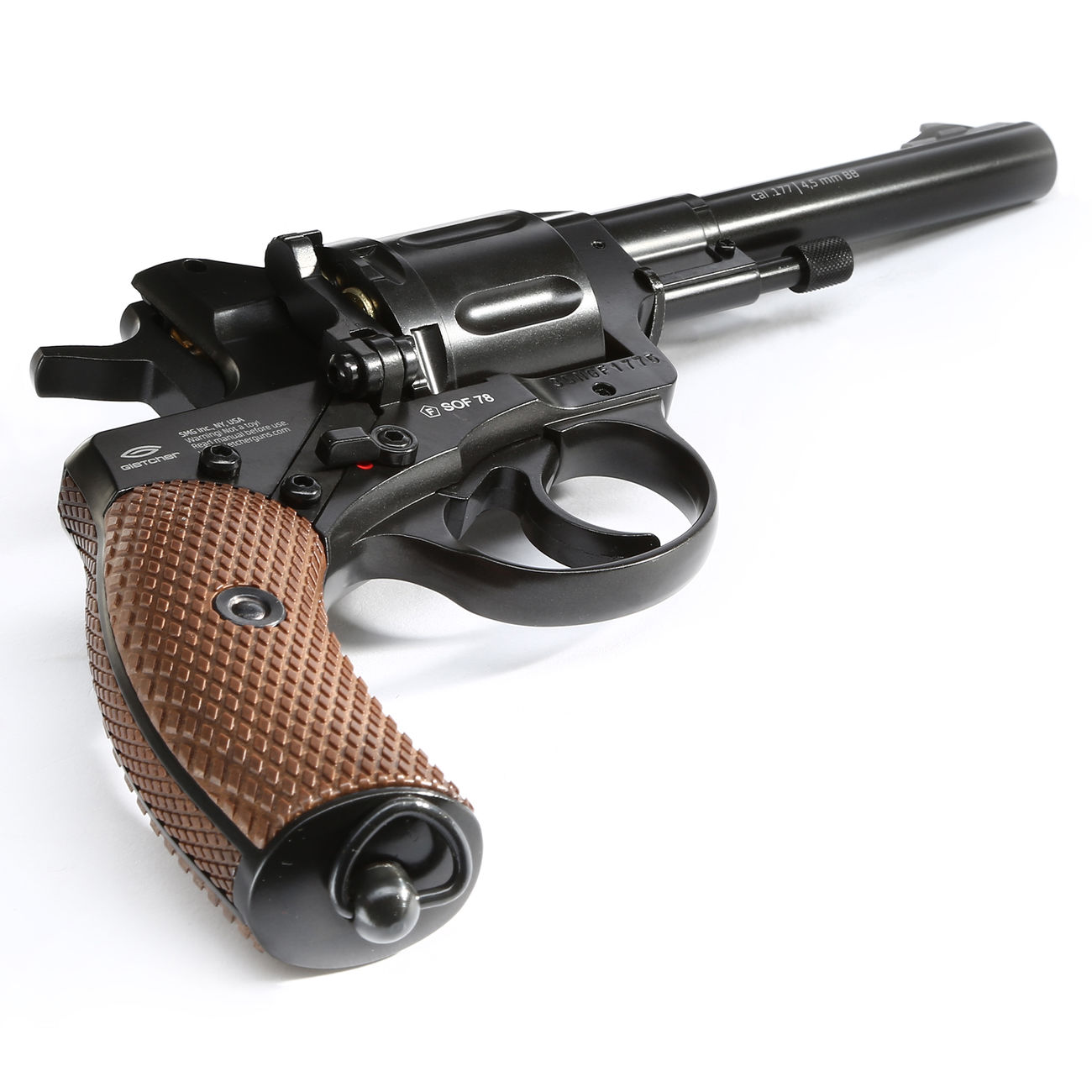 Gletcher CO2 Revolver NGT Kal. 4,5 mm BB schwarz Bild 4