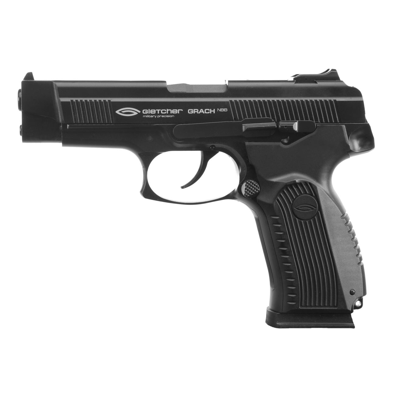 Gletcher MP-443 CO2 Luftpistole Kal. 4,5mm BB Non Blowback schwarz