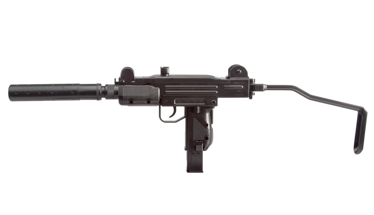 IWI Mini UZI CO2 Maschinenpistole 4,5 mm BB schwarz blowback