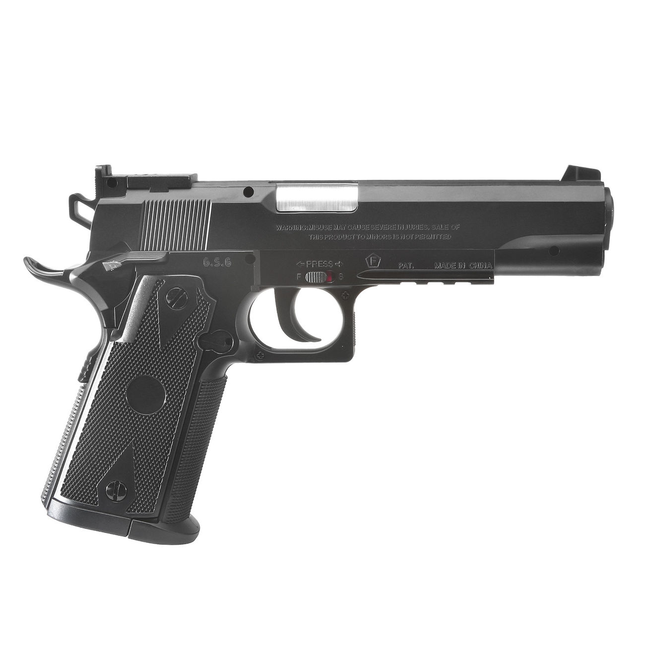 Swiss Arms P1911 Match CO2 Luftpistole 4,5mm BB schwarz Bild 4