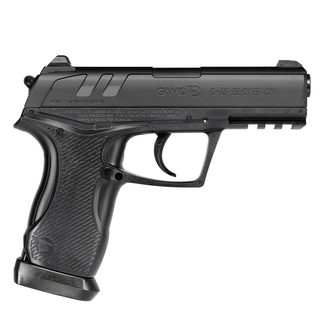Gamo C15 CO2 Luftpistole Kal. 4,5mm BB Blowback schwarz Bild 4