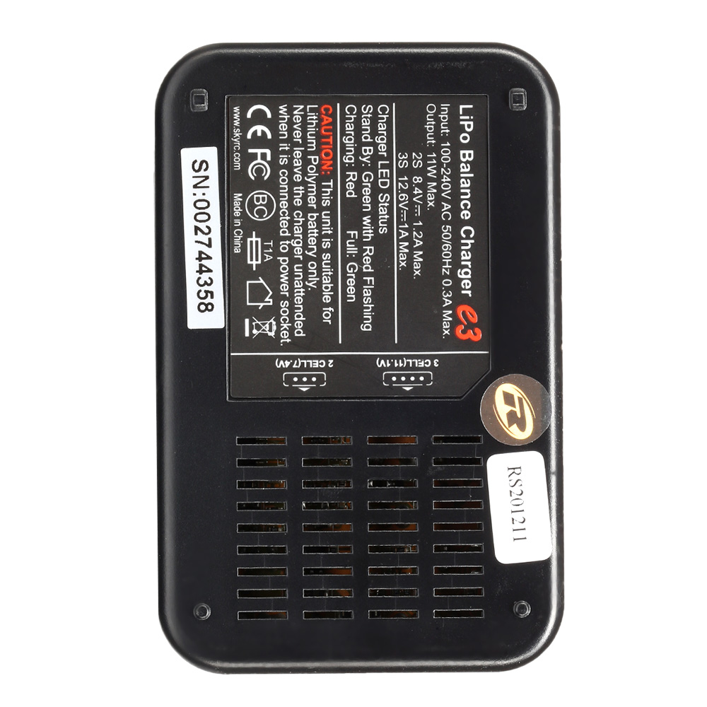 SKYRC e3 LiPo 2-3S Balance-Charger Ladegert 230V SK100081 Bild 1