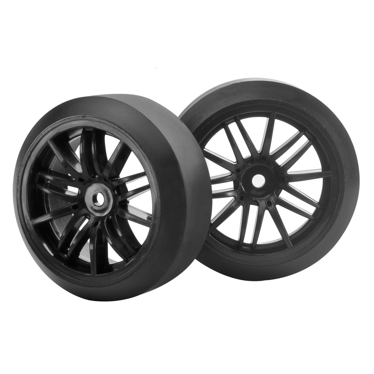 K-Factory 1:10 Kompletträder Drift-Tire 45° / Starlight Felgen (4) schwarz soft Bild 1