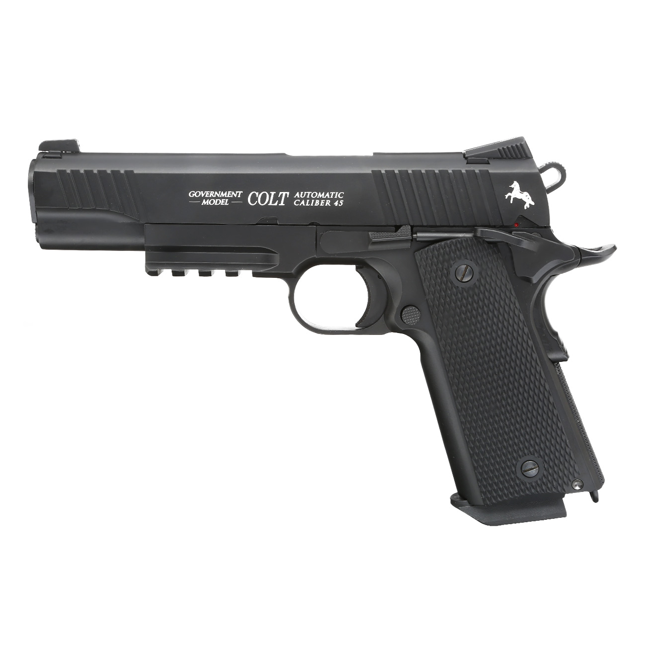 Colt M45 CQBP Vollmetall CO2 Luftpistole 4,5 mm BB brniert Blowback