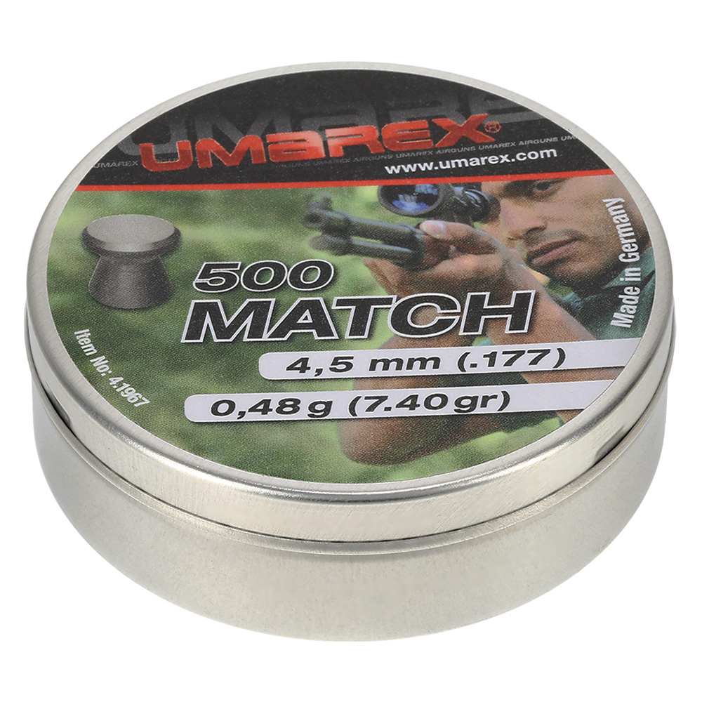 Umarex Flachkopf-Diabolos Match 4,5mm 500 Stück Bild 1