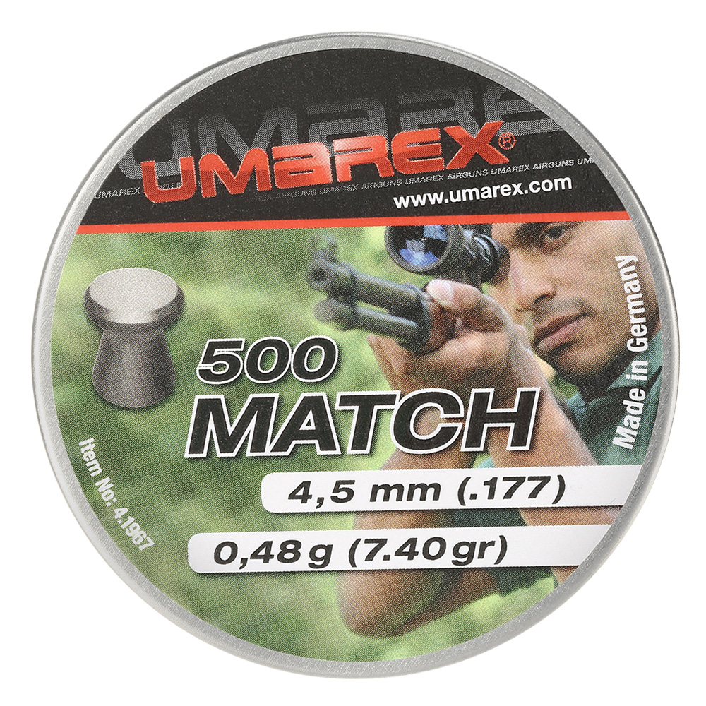 Umarex Flachkopf-Diabolos Match 4,5mm 500 Stück Bild 1